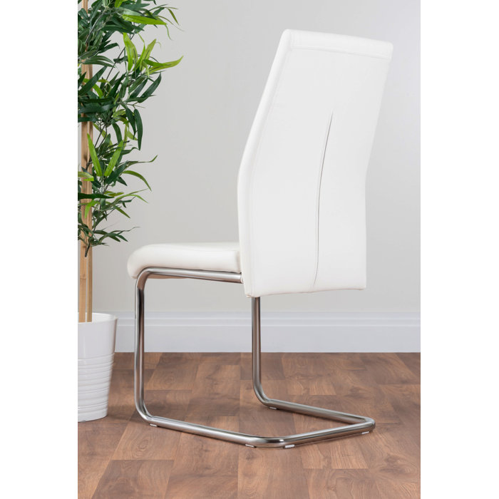 East Urban Home Eubanks High Gloss 4 Seat Rectangular Dining Table Set